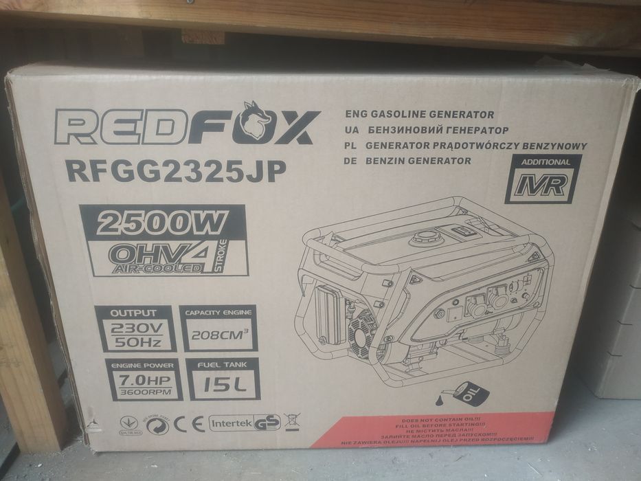 ГенераторRedFox бензиновый 2.5квт