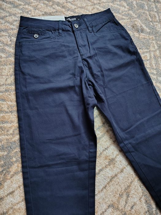 Nowe Spodnie bawełniane damskie eleganckie rozm. S