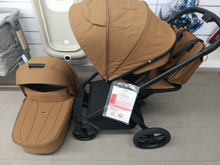 Wózek Carrello Vector Golden Beige 2w1 z ekspozycji