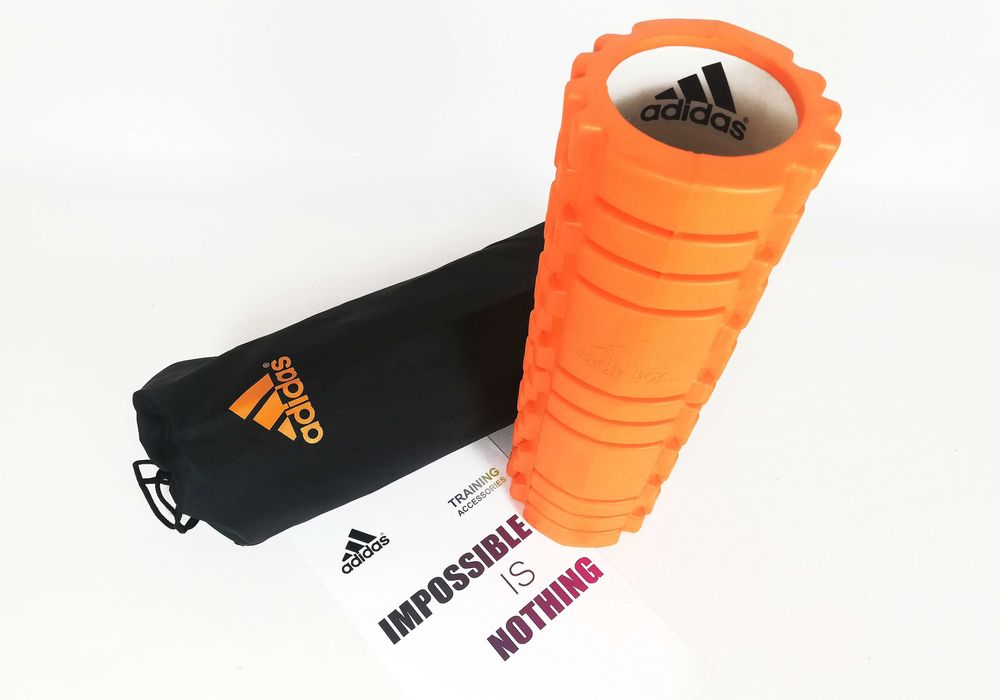 Ролик Adidas 45 см+ЧОХОЛ/масажний валик-ролер для масажу спини, ніг