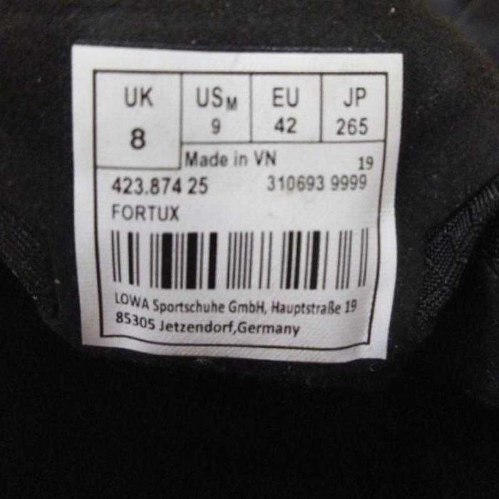 Кроссовки LOWA Fortux Black 40 41,5 41 42 42,5 43,5 44 45 46  47