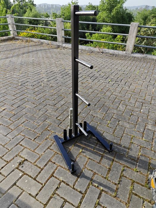 Suporte de discos de musculação