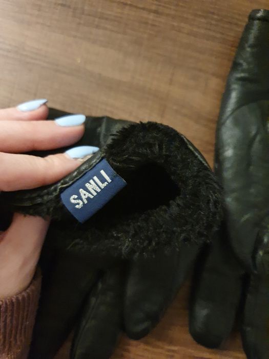 Czarne męskie rekawice