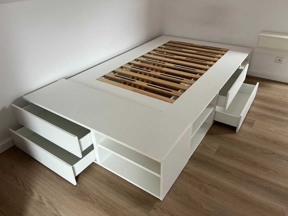 Łóżko IKEA PLATSA z szufladami – 140 × 245 cm – 280 PLN