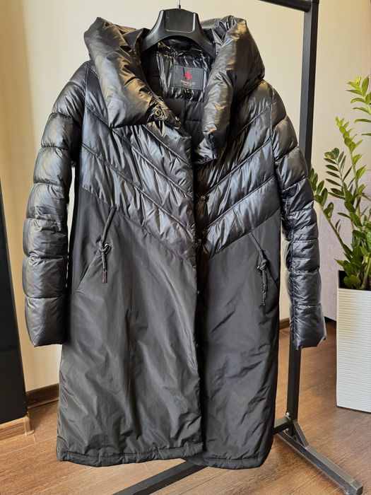 Зимова куртка - парка чорна, розмір М