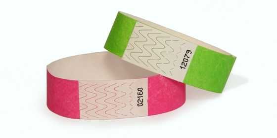 Pulseiras Tyvek, pulseiras invioláveis segurança para eventos, brindes