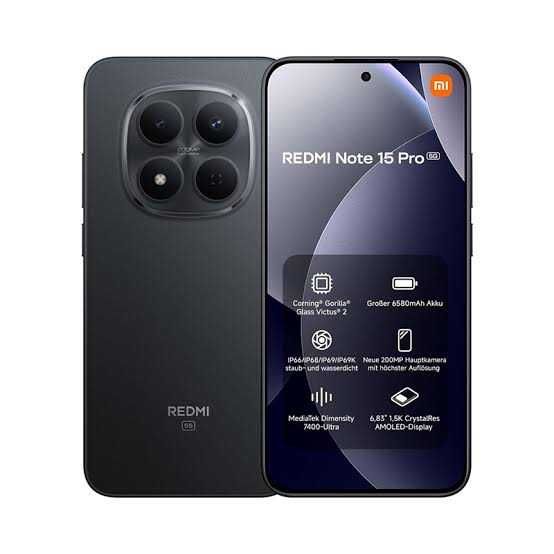 Xiaomi Redmi Note 15 5G 8/256GB Midnights Black(with charger) (Global Version)