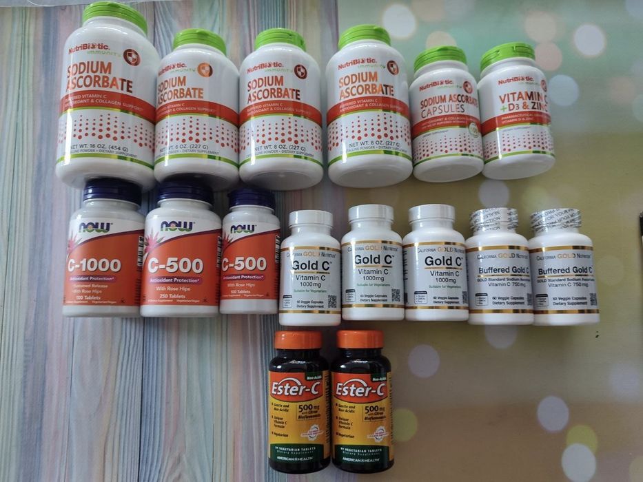 Вітамін С ,цинк,вітамін Д3,5 Htp,sodium ascorbat ,imunne 4 ,NAC,