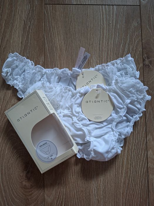 Majtki damskie Atlantic, rozmiar S, 2PACK, brokatowe drobinki