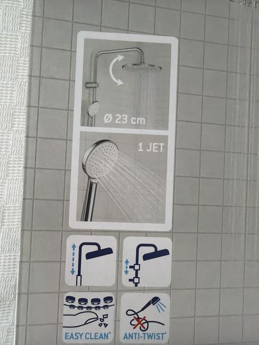 Kolumna prysznicowa z kolumna (bateria z termostatem)