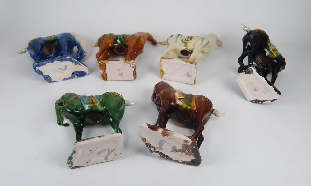 Cavalos da China - Cerâmica policromada