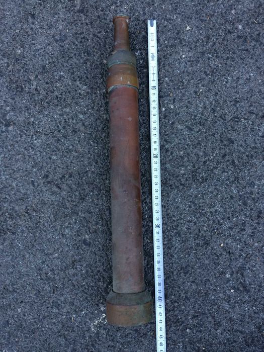 Agulheta ou Ponta de Mangueira de Incêndio em Cobre e Latão