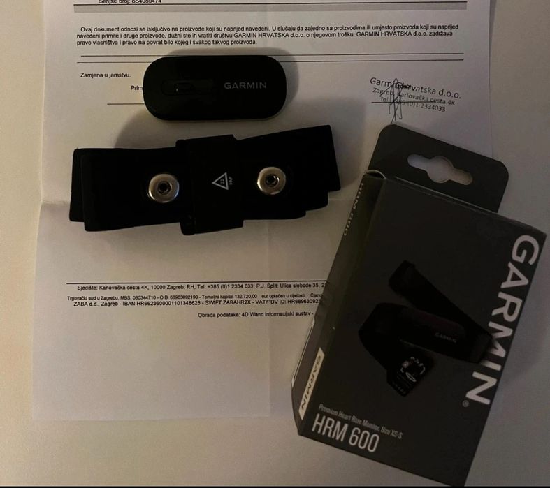 Nowy pas hrm 600 Garmin czytnik tętna