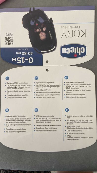 Acessórios para transporte de Bebê