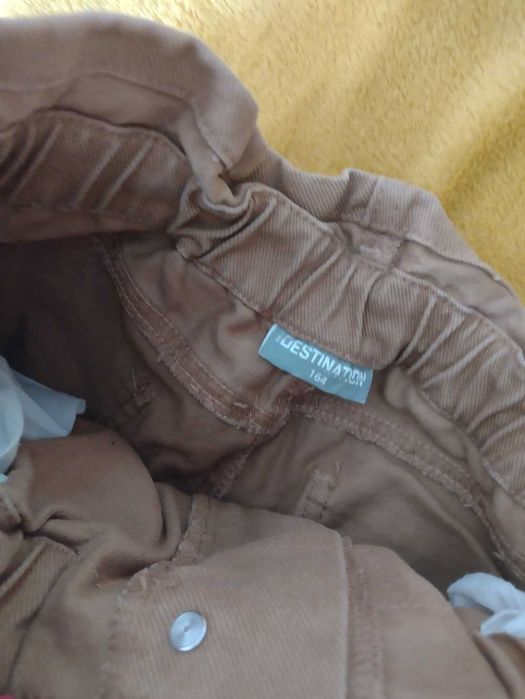 Brązowe spodnie boyfriendy jeans roz. S/36