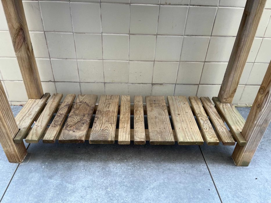 Caixa de plantio de jardim elevado em madeira - para ervas/flores