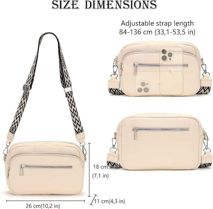 Жіноча сумка RQJZ через плече 25x20 см. з штучної шкіри