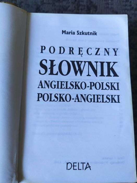 Podręczny Słownik Angielsko-Polski Polsko-Angielski Maria Szkutnik