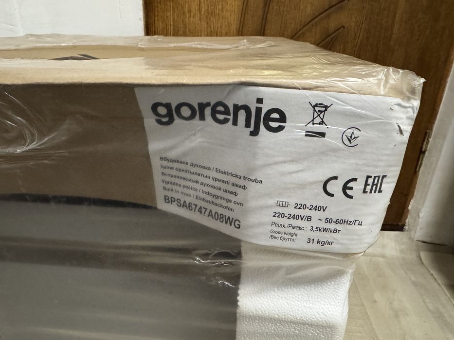 Духова шафа Gorenje BPSA6747A08WG, колір білий, духовка