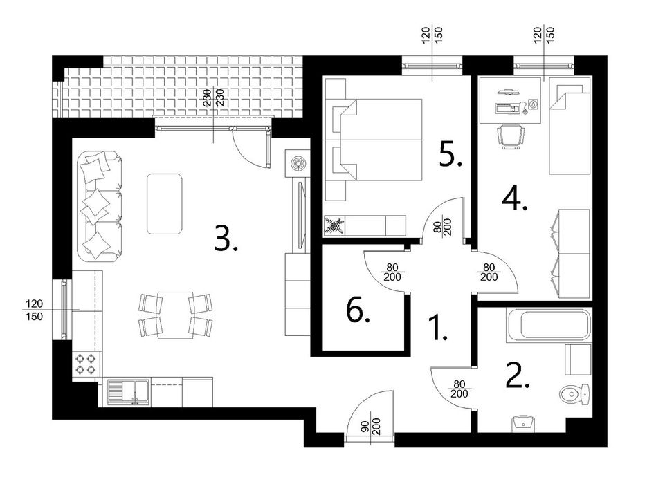 Apartamenty Kolarska Etap V - 60,18 m2