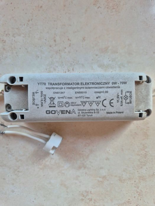 Transformator elektroniczny do 70 W