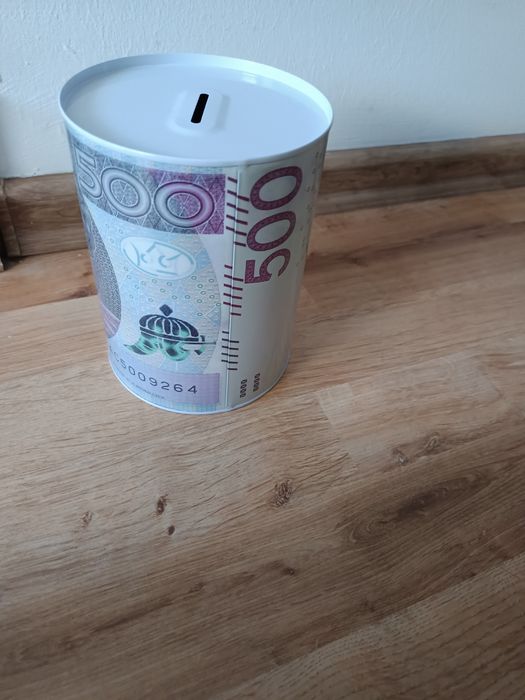 Nr65} skarbonka duża na monety ,,pięćset złotych ,,