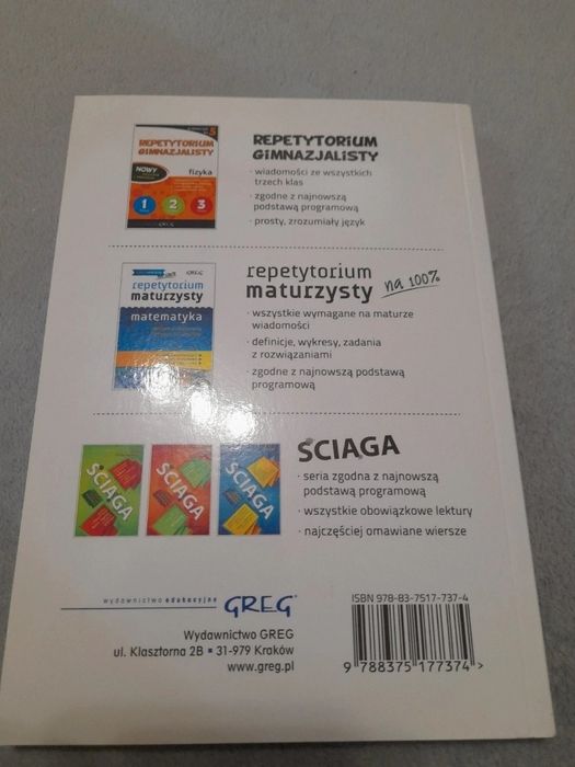Książka Tablice matematyka i fizyka