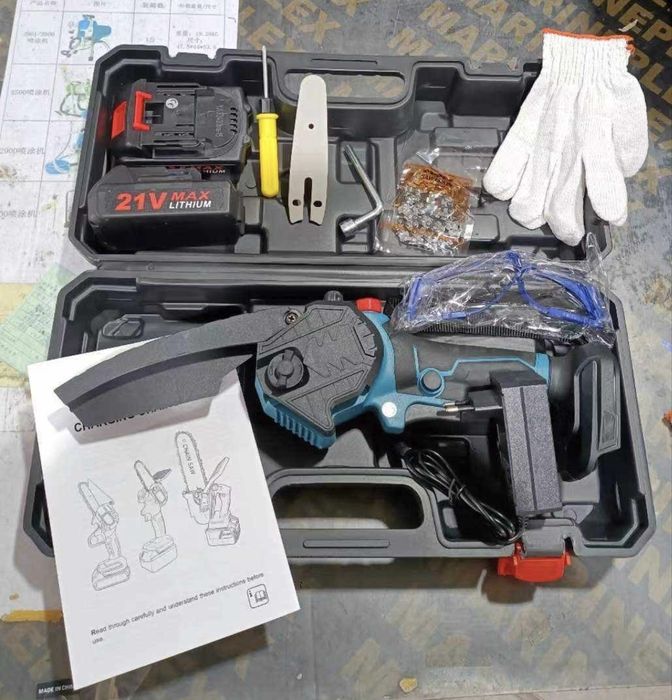 Mini motoserra com deposito para o oleo 4 polegadas