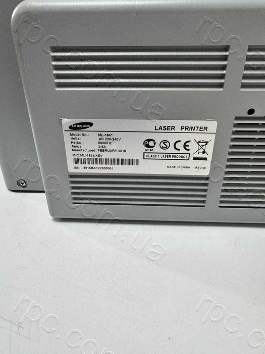 Принтер лазерний Samsung ML-1641 (USB) пробіг 1300 сторінок робочий для дому, для офісу