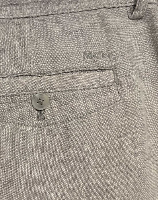 Spodnie męskie 100% len - marki MCNEAL - pas 96 cm.