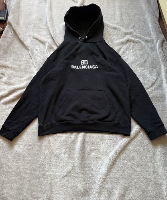 Balenciaga bb pixel logo hoodie