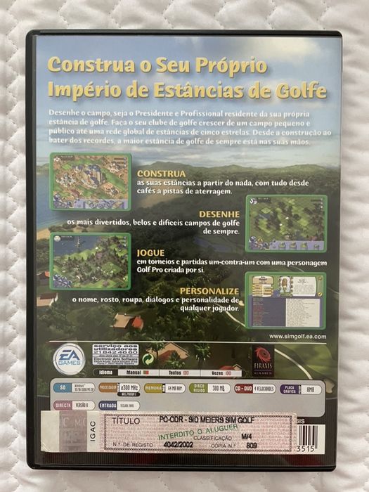 Jogo Sim Golf original jogo pc