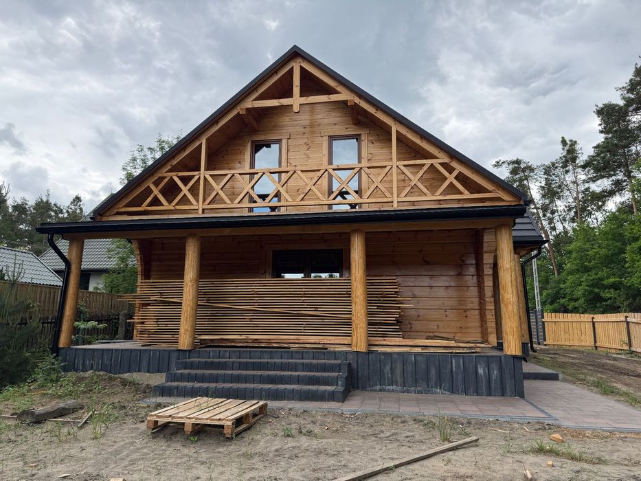 Nowy dom z bala przy lesie – stan deweloperski - Widok 6