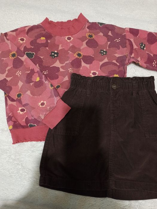 Zestaw bluza + spódniczka r 128 (7-8 lat)