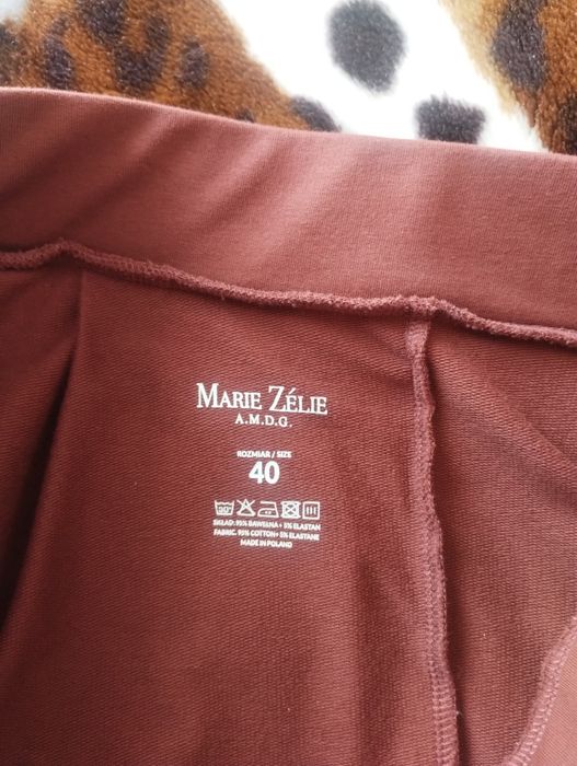 Elegancka spódnica Marie Zelie Ada rozm. L brązowa