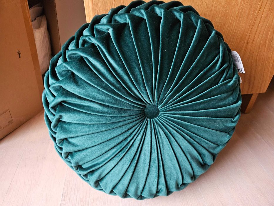 Poduszki dekoracyjne welurowe okrągłe