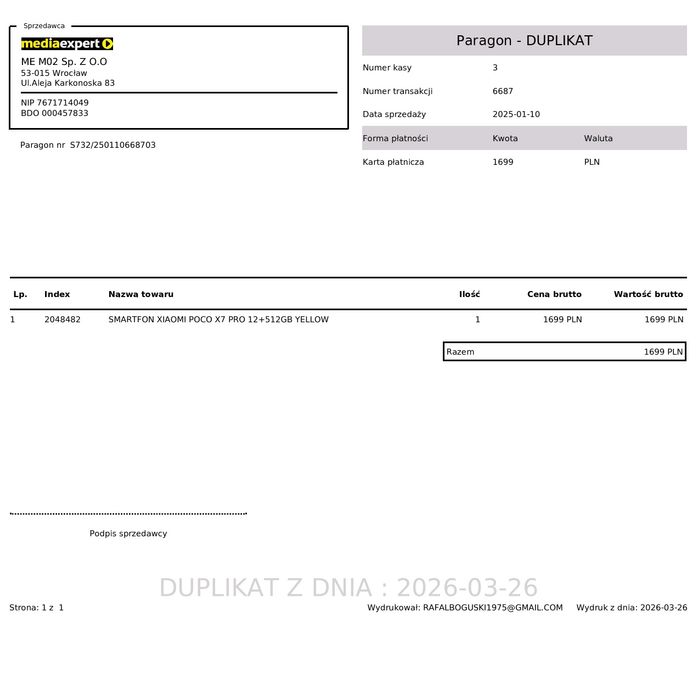 Poco X7 pro 12/512! GWARANCJA!