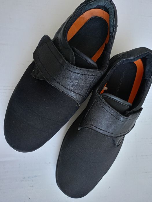 Мокасины мужские мягкие, удобные, черного цвета. Фирма TRU STYLE FLEX