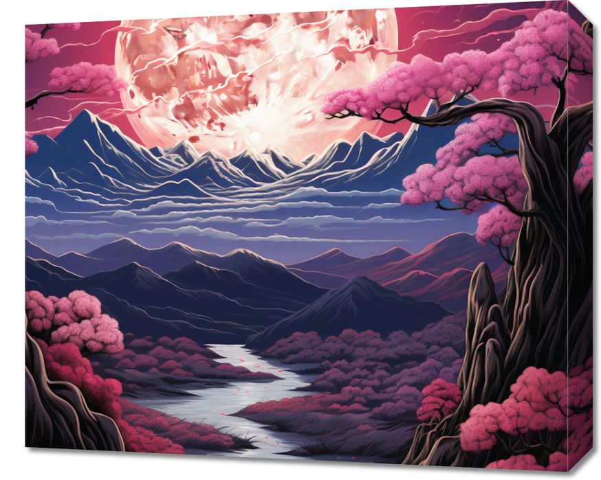 Obraz 60x50cm Różowa Kraina Marzeń