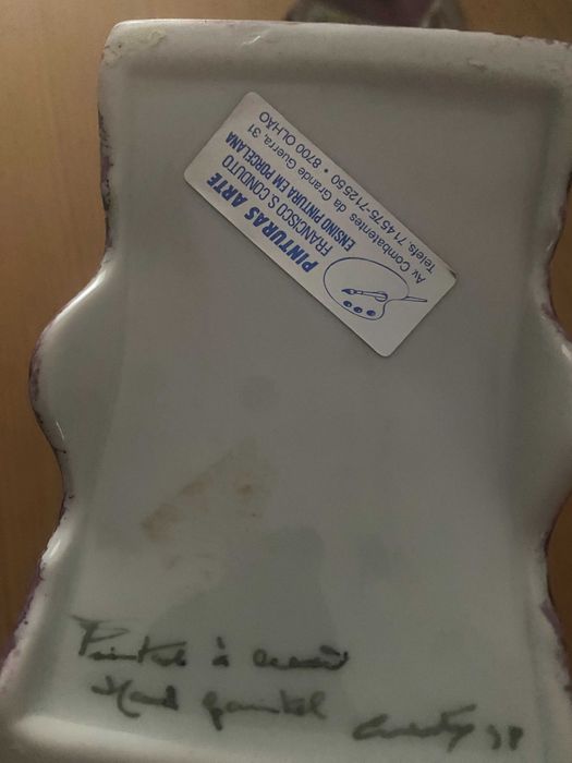 bule pintado a mão