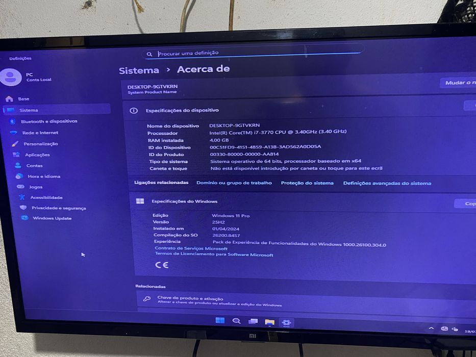 Pc desktop pecas