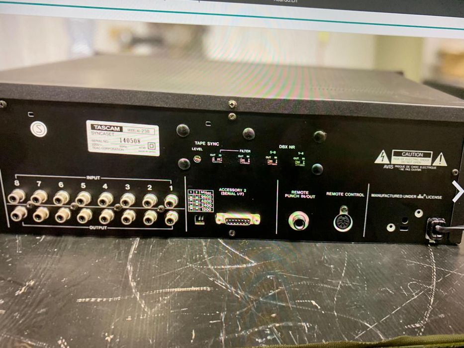 Tascam 238 Syncaset profesjonalny 8 kanałowy szybkość 9,53