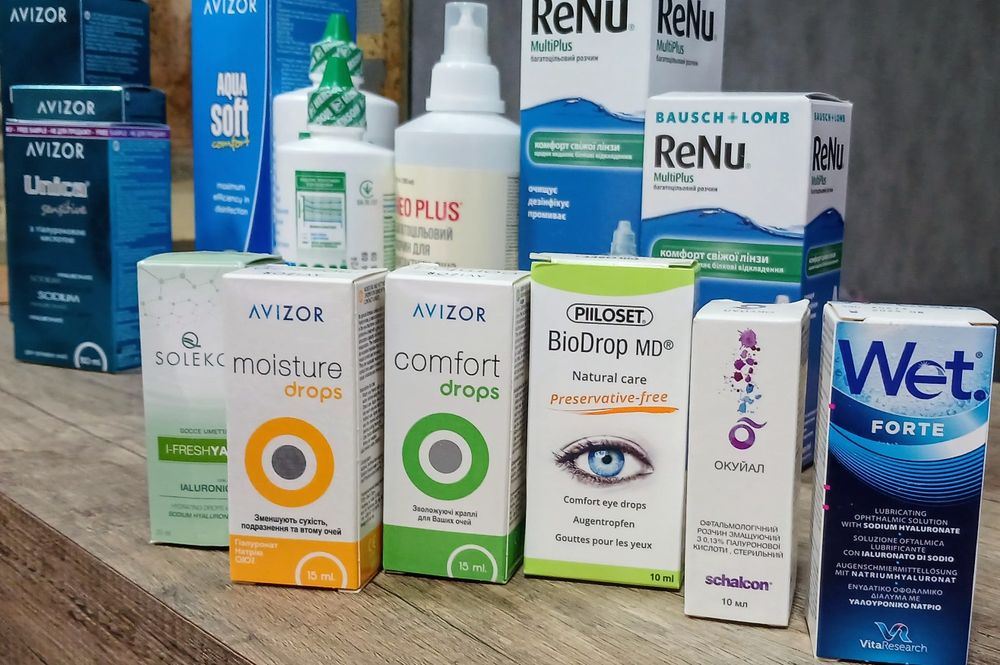 Розчини для контактних лінз