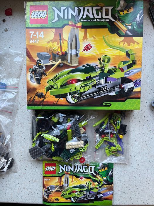 LEGO Ninjago 9447 kpl figurki instrukcja pudełko