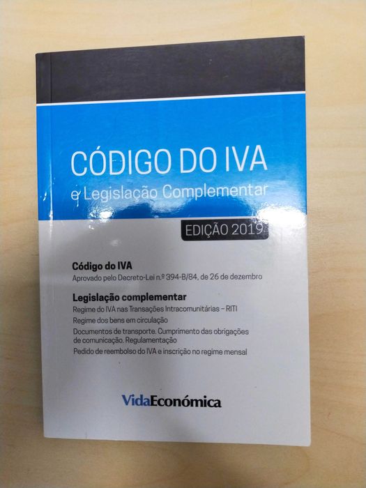 Código do IVA e Legislação Complementar - Edição 2019