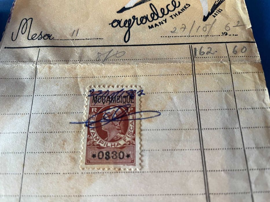 Hotel Polana, Moçambique - Nota de Despesa e Carteira de Fósforos