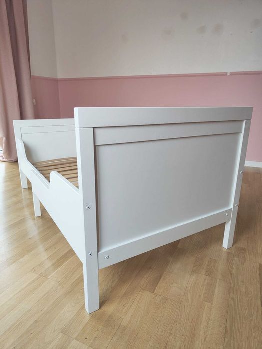 Łóżko Materac IKEA SUNDVIK Lite drewno Regulowana Długość 80x200