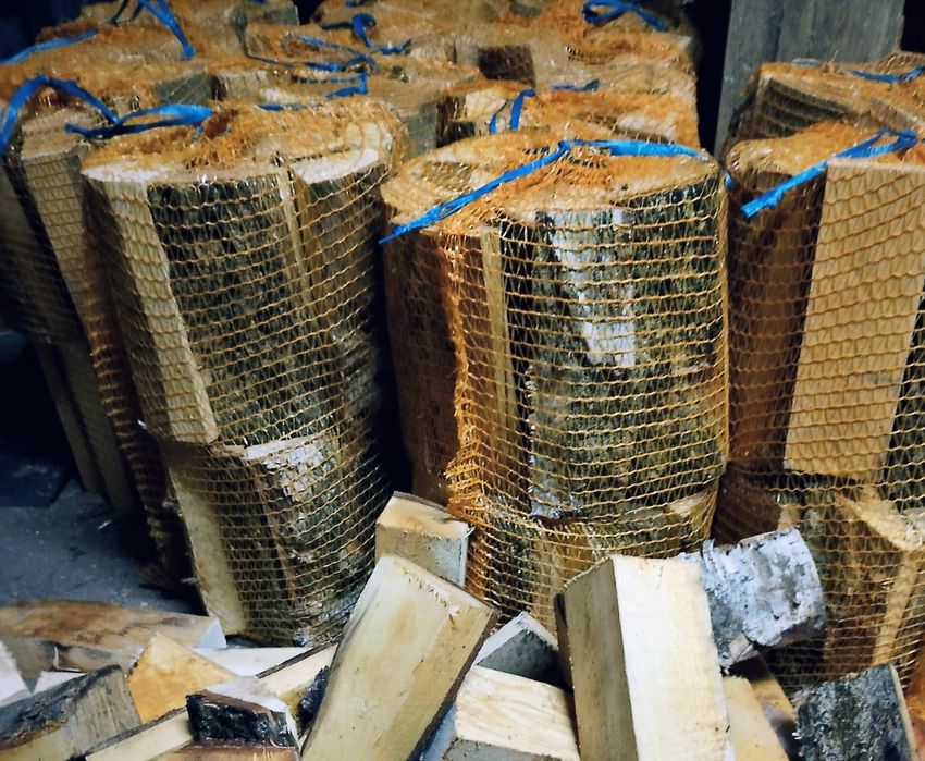 Drewno  opałowe brzoza pakowane w worki raszlowe