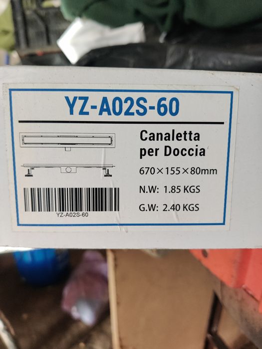 Canal de duche 60cm ( 2 unidades )