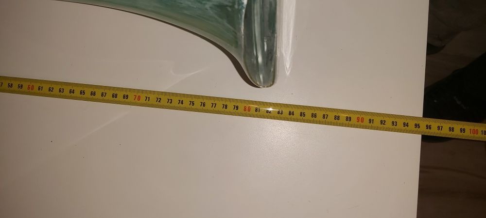 Zielony wazon podłogowy. Wysokość 82cm